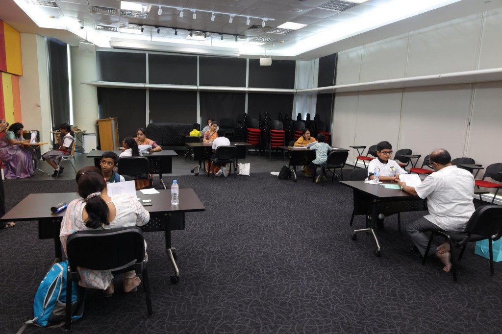 Teachers conducting test